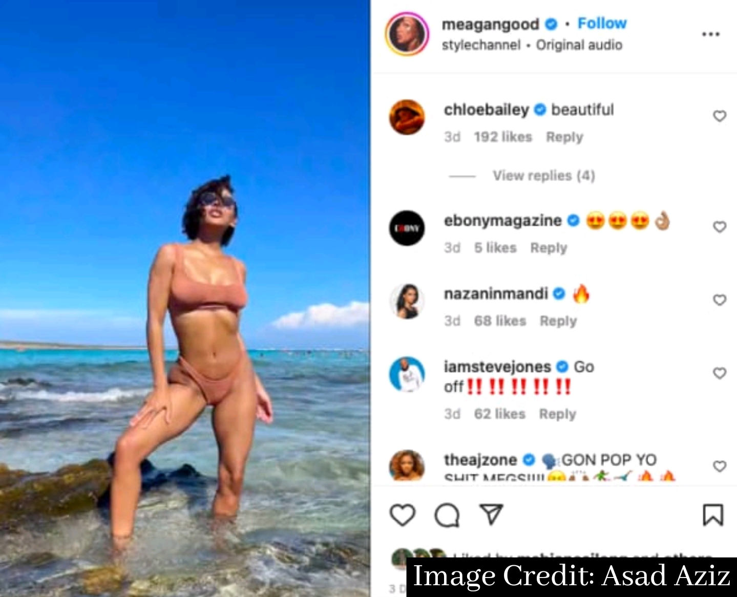 Meagan Good shows off her banging body while going in Italy.
