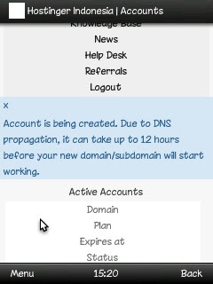 buat akun idhostinger
