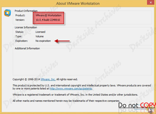 VMware Workstation 10.0.4.2249210