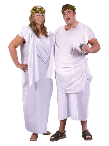 there's the classic conservative toga with the lovely hair and snake