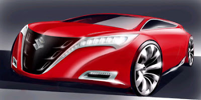 2007 Frankfurt Auto Show Preview: Suzuki releases sketch of Kizashi concept