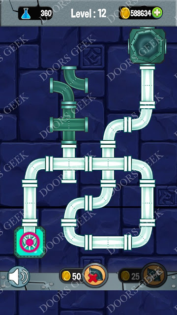  Plumber 3: Plumber Pipes Connect Level 12 Solution, Cheats, Walkthrough for android, iphone, ipad and ipod