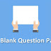 A Blank Question Paper