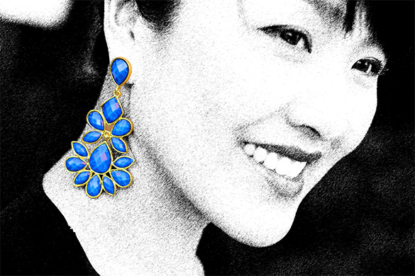 Amrita Singh Blue Earrings