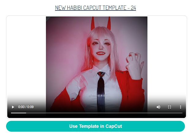 Habibi CapCut Template Links।। template capcut habibi