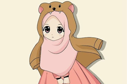 Download Gambar Kartun Muslimah Comel dan Cantik 2021