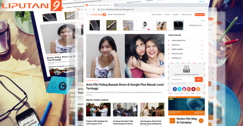 New Update XML Liputan9 Version 1.3 - Responsive Blogger Template