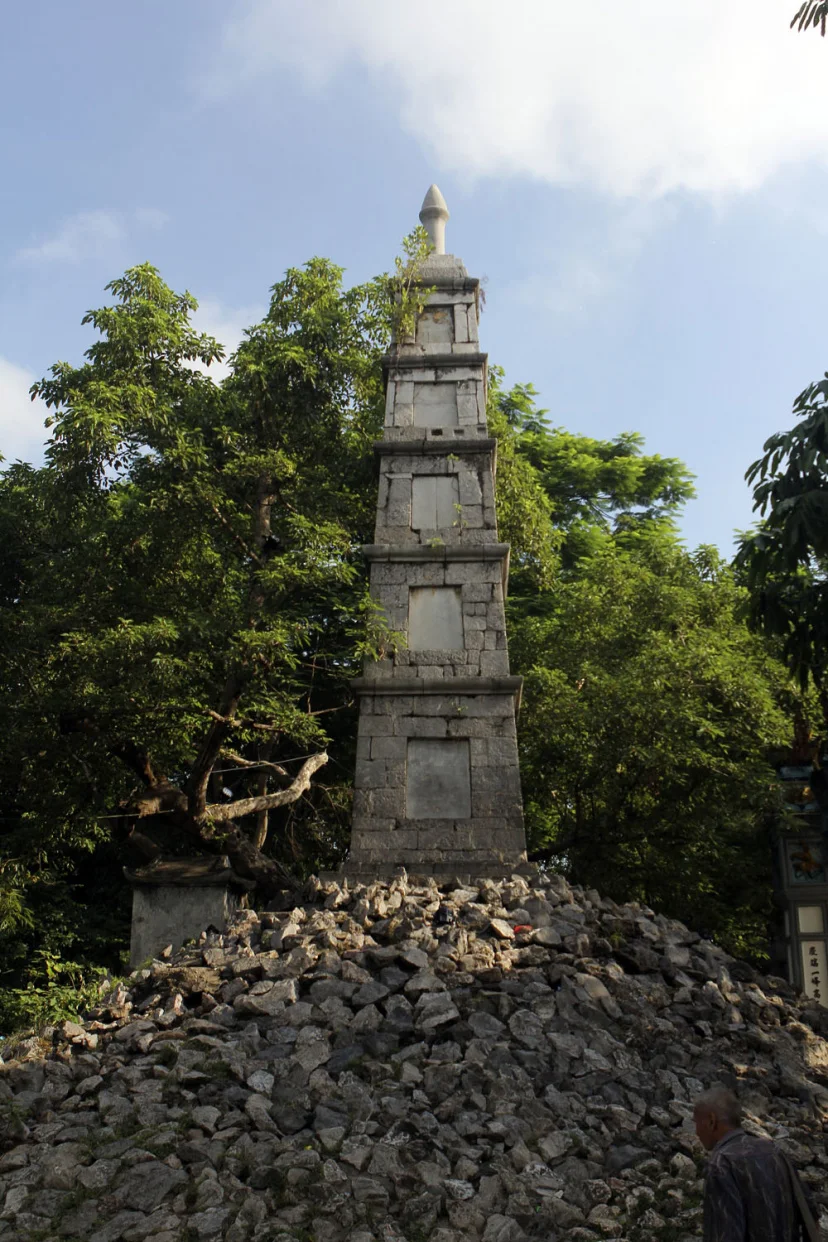 The Pen tower beside Hoan Kiem lake