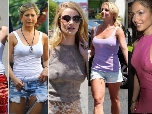 The 14 celebrities who have decided not to wear a bra
