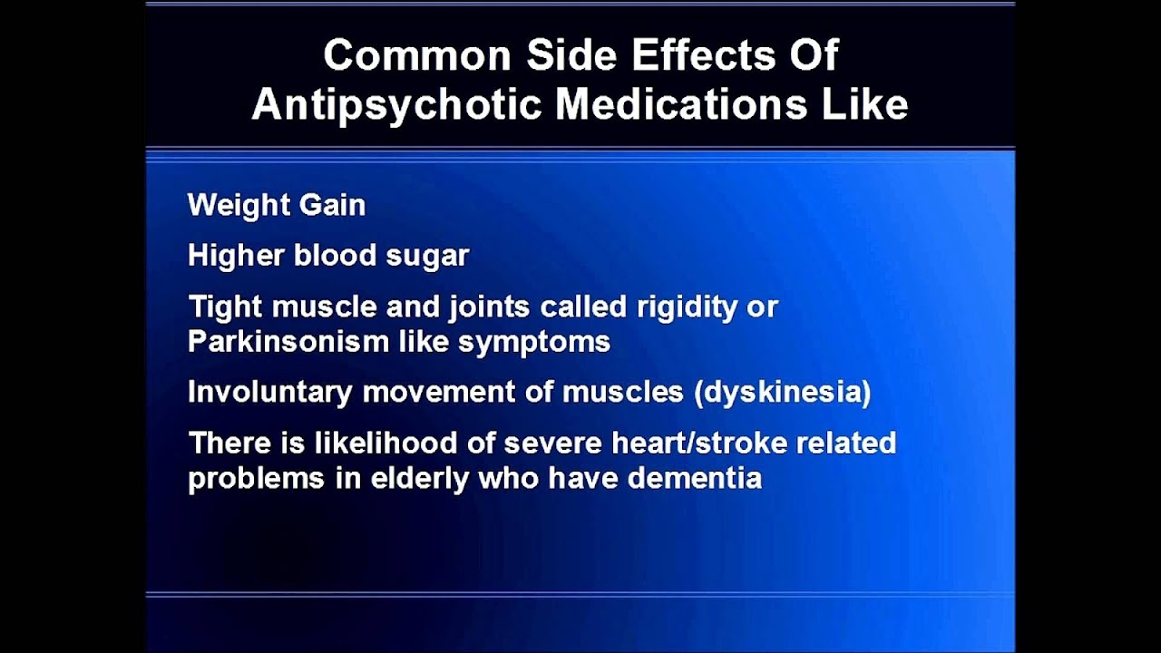 Atypical Antipsychotic Side Effects Psychology