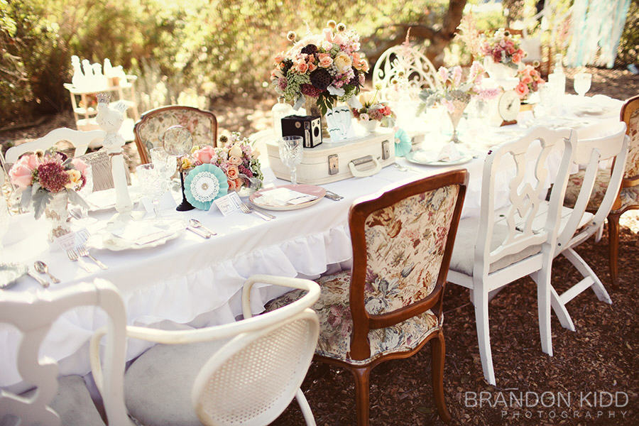 vintage wedding table settings
