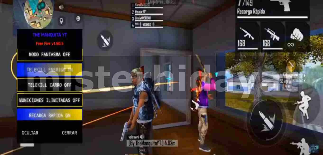 Mod VIP Manquita YT Free Fire Terbaru V5| ESP Menu, Headshot, Aimbot, Anti Ban