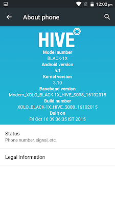 XOLO BLACK 1X hive ui review software