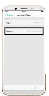 Cara merubah bahasa di Oppo F7 dari bahasa default 