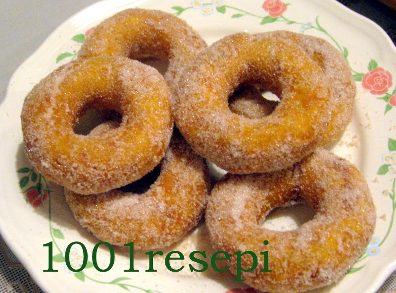 Koleksi 1001 Resepi: donut keledek (sweet potato doughnut)