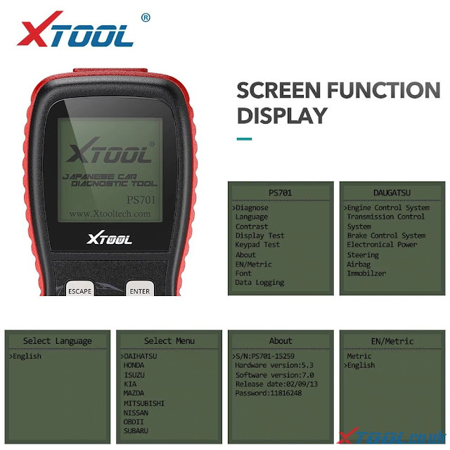 XTOOL PS701 Janpanese car Diagnostic tool 03