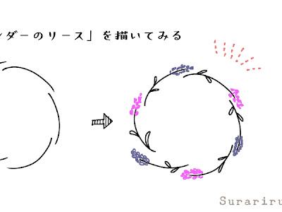 200以上 花 リース イラスト 簡単 859133