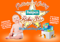 Logo Concorso ''Pampers Baby Star'' : vinci 1 anno di pannolini gratis