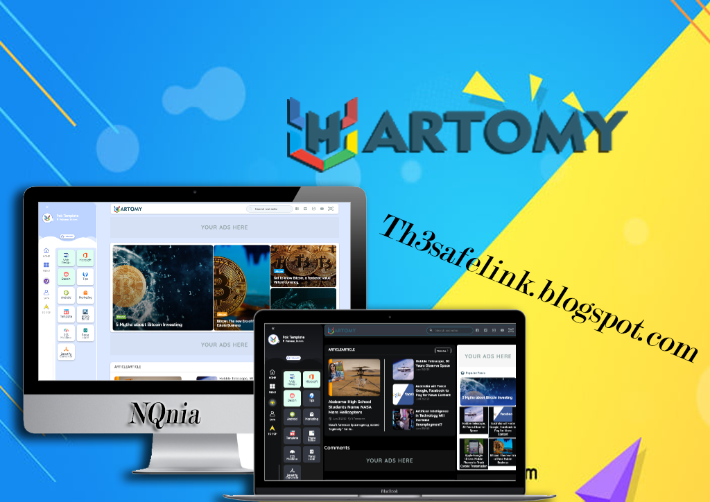 Original Hartomy V1 Premium Blogger Templates 