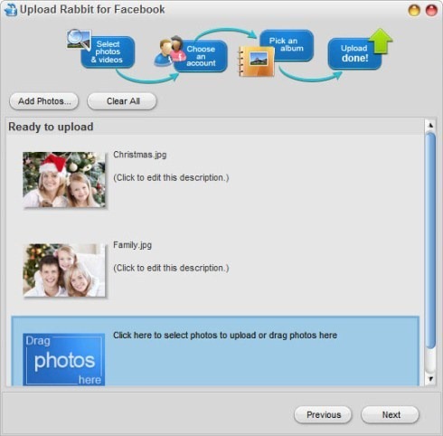 Upload Rabbit - Envie vídeos e fotos para o Facebook