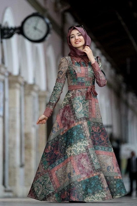 25+ Model Baju Gamis Muslimah Masakini Untuk Pesta dan 