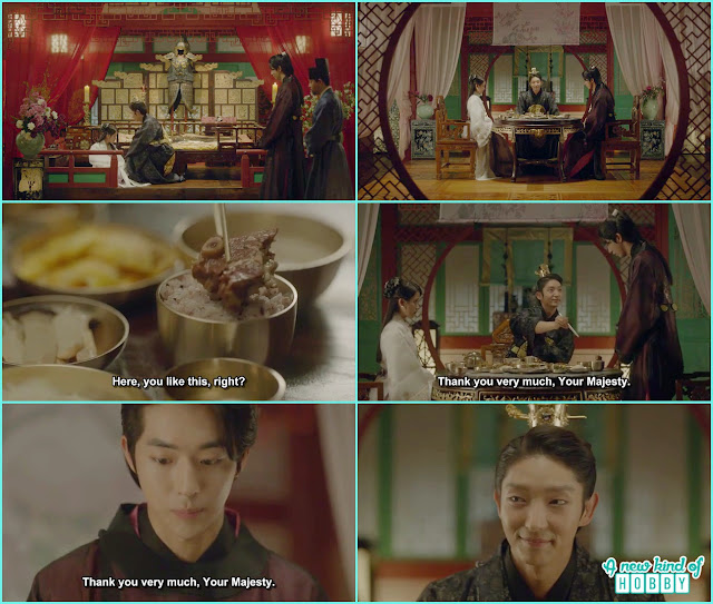  Wang so give meat on baek ah rice he unexpectidly get up and thanks - Moon Lovers Scarlet Heart Ryeo - Episode 17 (Eng Sub) 