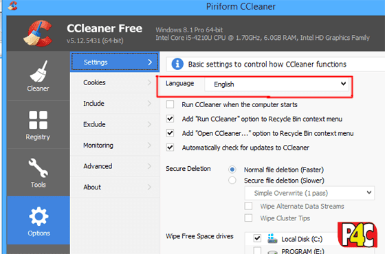 برنامج CCleaner