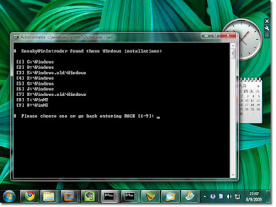 Sneaky Win Intruder in Windows 7