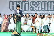 Presiden Jokowi : Pegang Teguh Semangat Hari Santri Hadapi Kondisi Dunia Saat Ini
