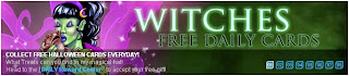 Witches Free Daily Cards banner at Superhero City