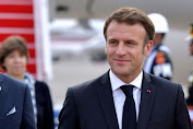 Portrait of French President Arriving in Bali Attending the G20 Summit
