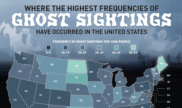 Where the Most Ghost Sightings Are in America