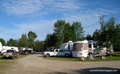 Our end site, 24 - waterfront sites on the left.