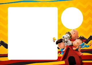 Charly Brown y Snoopy: Invitaciones para Imprimir Gratis. 