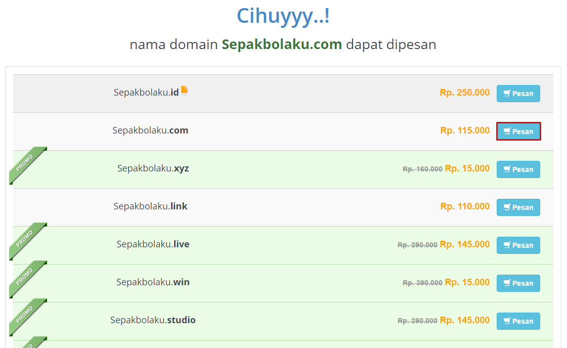 Tutorial Cara Membeli Domain di RumahWeb - Blog SEO