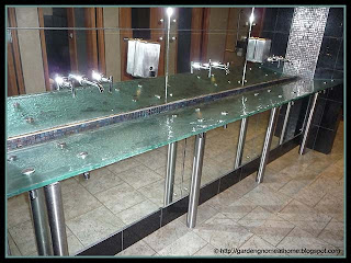 glass bathroom countertop