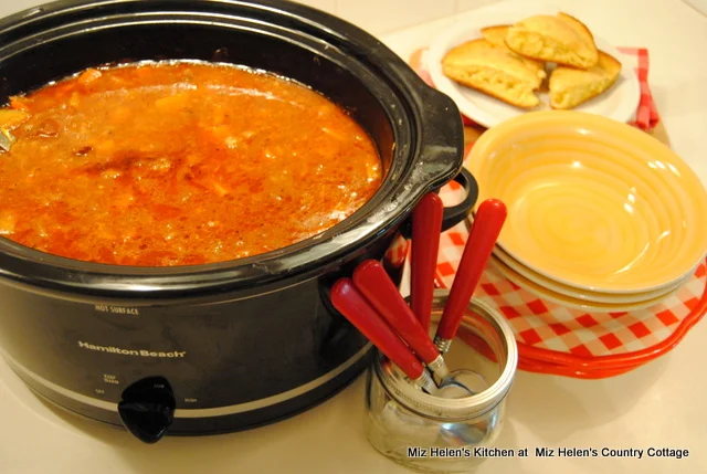 Slow Cooker Steak Soup at Miz Helen's Country Cottage