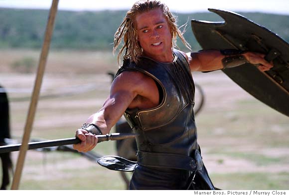 brad pitt troy pictures. or Brad Pitt in “Troy”