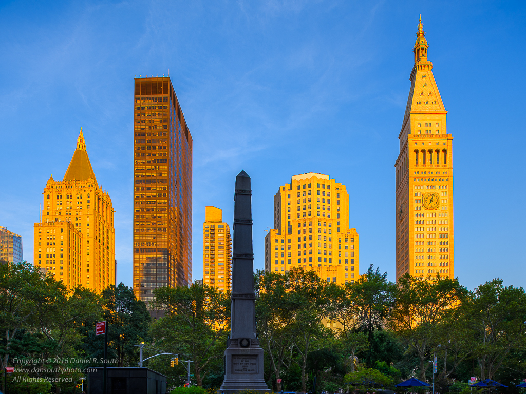 a photo of the view from madison square park new york