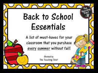 http://theteachingthief.blogspot.com/2015/07/back-to-school-essentials-linky-party.html