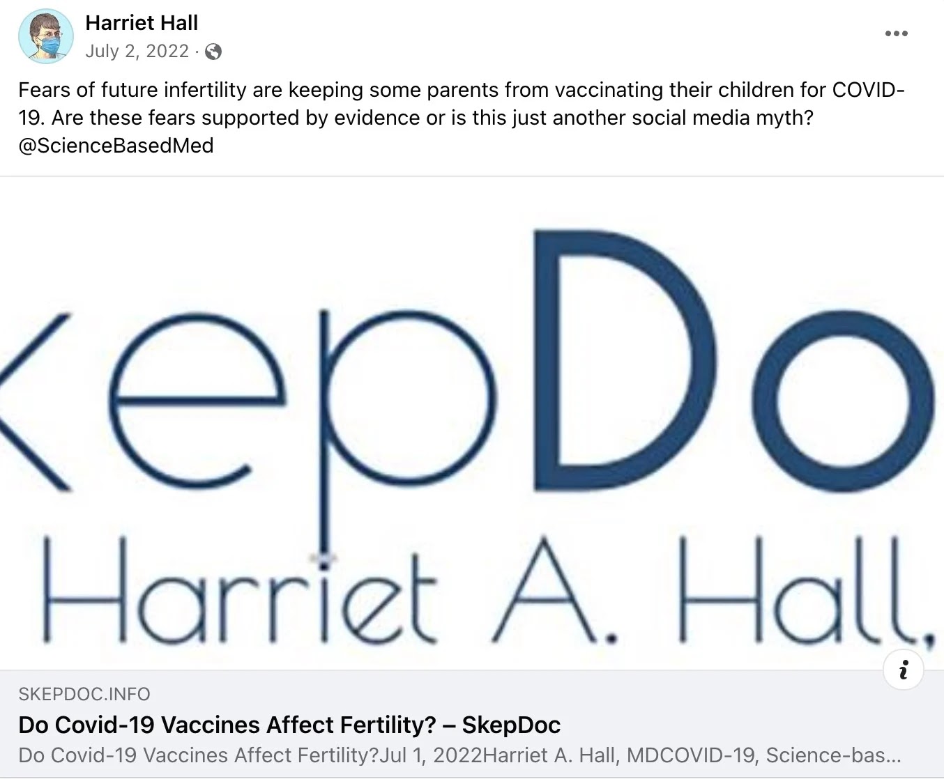 Dr. Harriet Hall, Staunch Critic of Anti-vaxxers and Alternative Medicine, Dies in Her Sleep