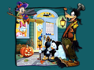 Disney Halloween Cartoon Cards