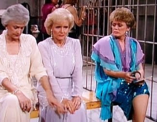 Finally, showing off a bit of geriatric cleavage was Blanche's fool ...