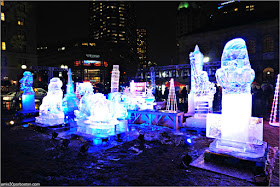 Esculturas de Hielo de la First Night de Boston: Copley Square