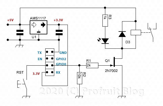 ESP-01S 5V WiFi Relay Module