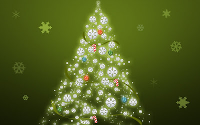 Arbol de Navidad y copos de nieve - Christmas Tree