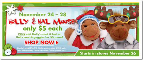 Build-A-Bear Holly and Hal 5 dollar sale