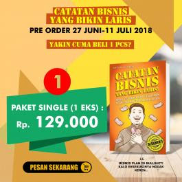 Pesan paket single buku catatan bisnis yang bikin laris