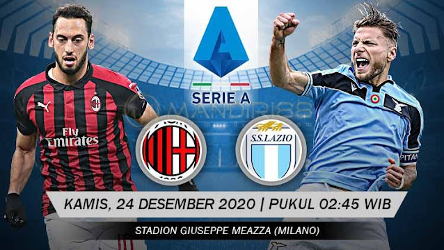 Prediksi AC Milan Vs Lazio, Kamis 24 Desember 2020 Pukul 02.45 WIB @ RCTI