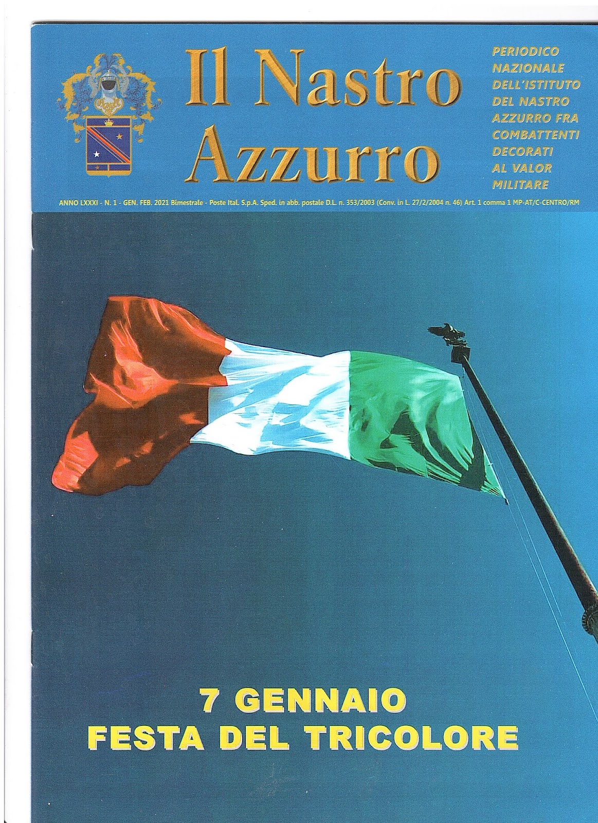 Periodico Anno LXXXII Gennaio Febbraio 2021 n 1